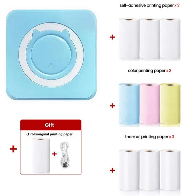 Portable Mini Pocket Printer BT Thermal Printer