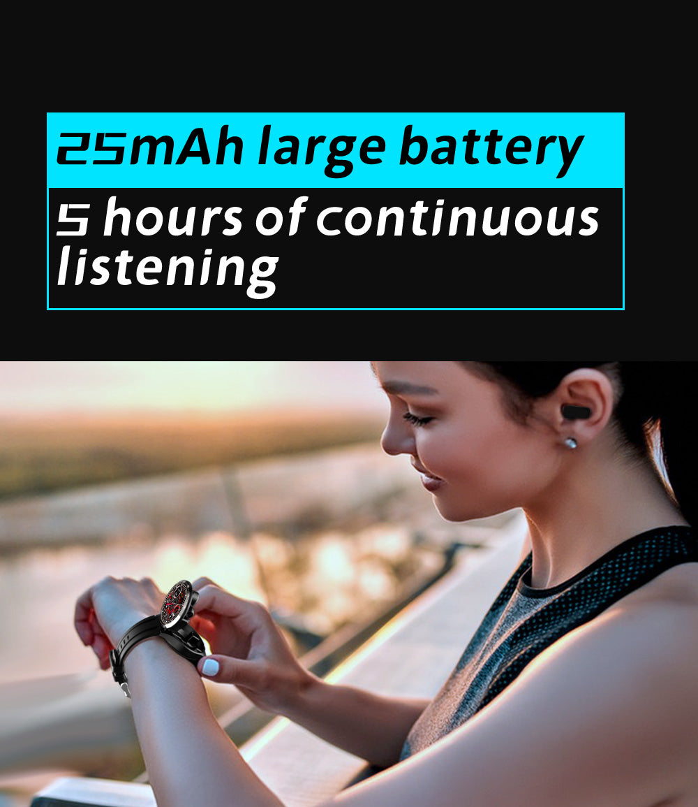GT5  2 In 1 Wireless Earphones  Smart Watch