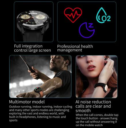 GT5  2 In 1 Wireless Earphones  Smart Watch